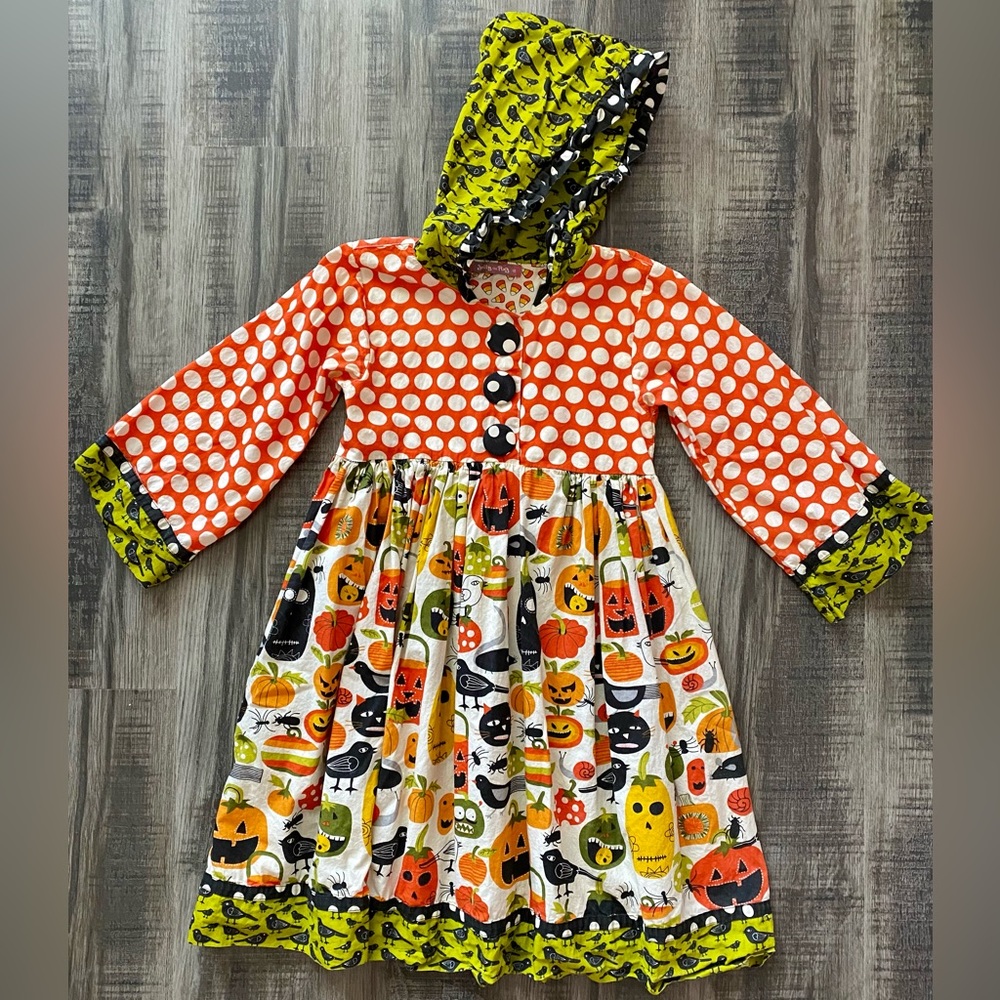 Jelly the Pug Halloween Dress-  Size 12 kids